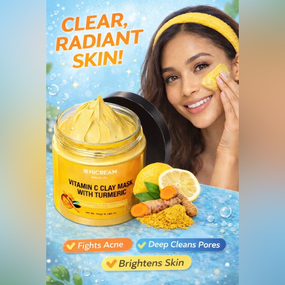 HiCREAM Vitamin C Clay Mask with Turmeric